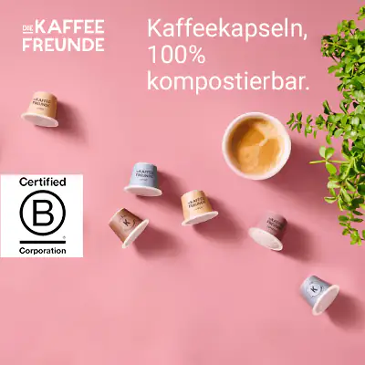 Die Kaffeefreunde - 100% kompostierbare Kaffeekapseln